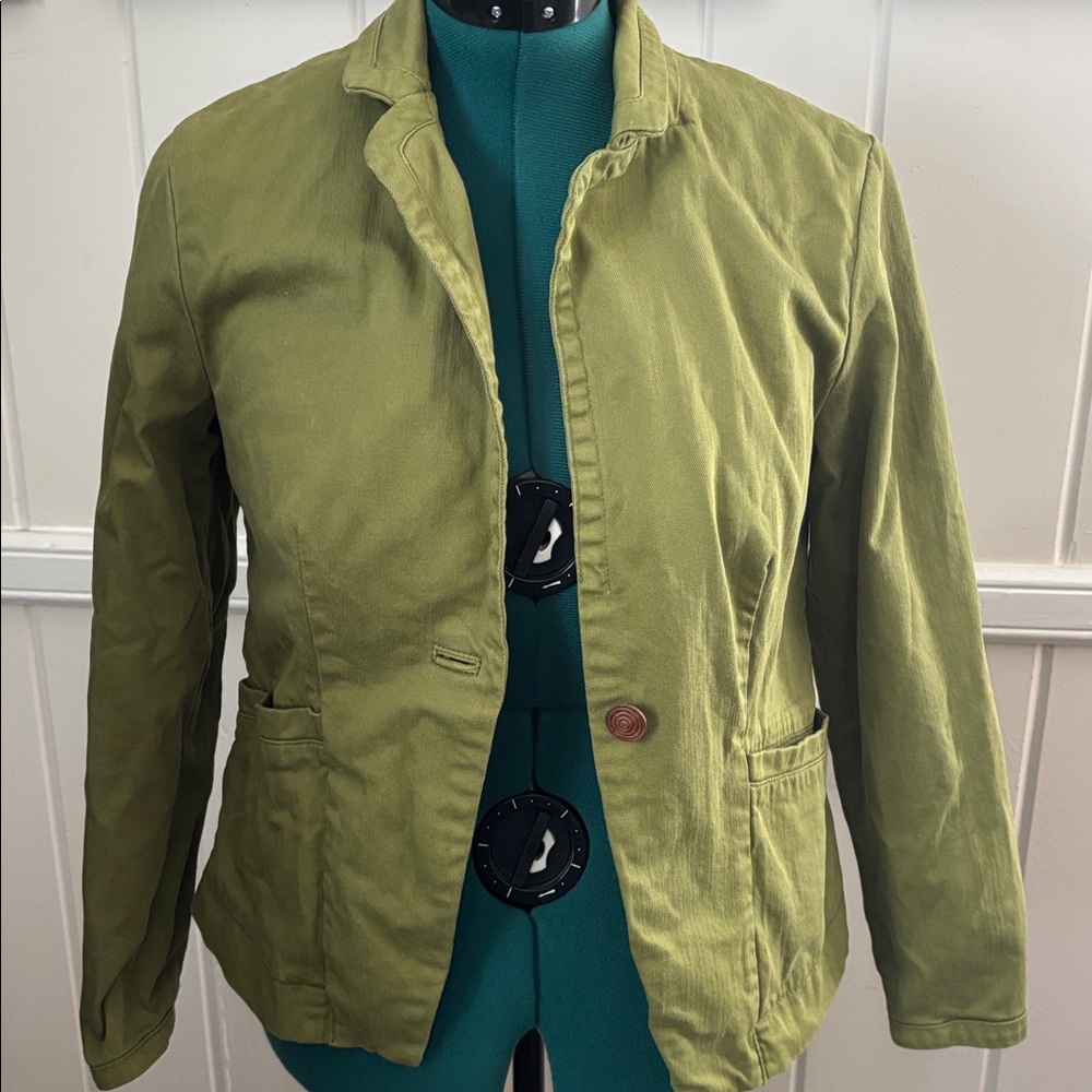 Anthropologie Olive Green Blazer